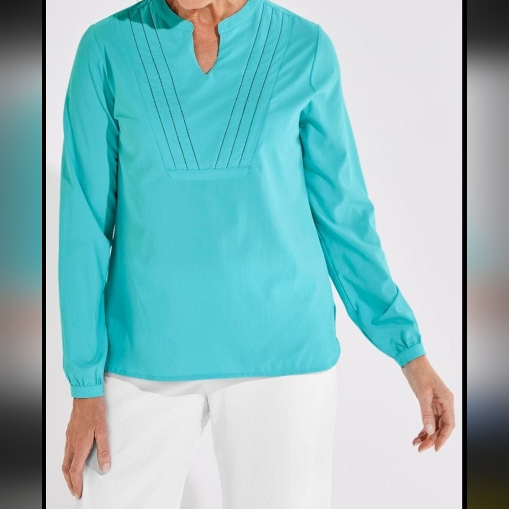 Coolibar Turquoise Long-Sleeve Sun Protection Tunic